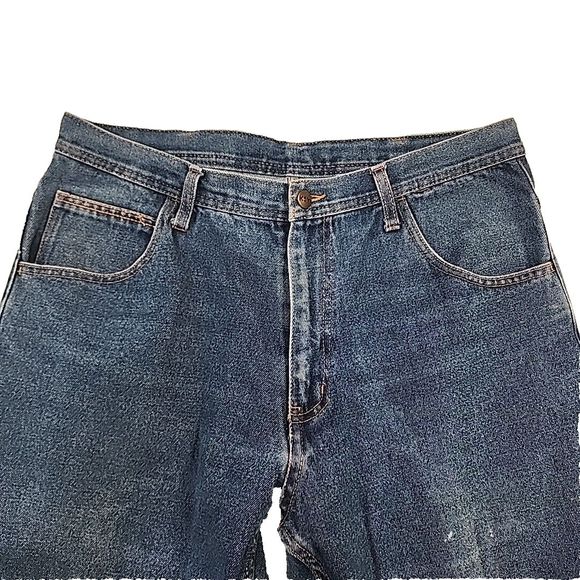 Key Jeans Mens 36 x 31 Blue American Workwear Denim Relaxed Straight - Picture 3 of 10